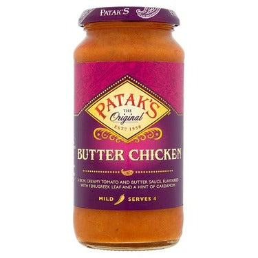 Patak’s Butter Chicken Cooking Sauce 450g | Mild & Creamy Tomato Butter ...