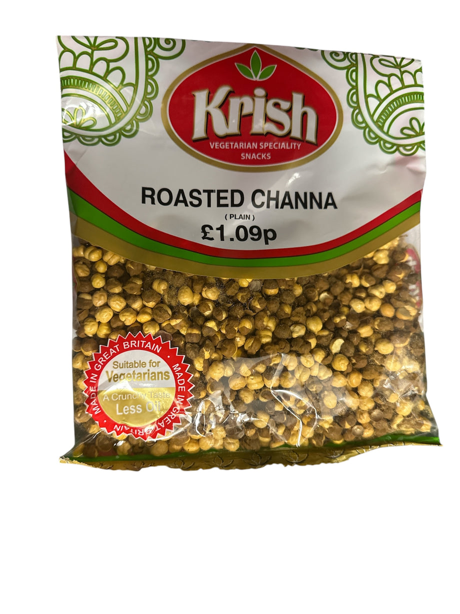 ★chana★ Krish Roasted Channa 200g - Crispy & Healthy Chickpea Snack – Food
