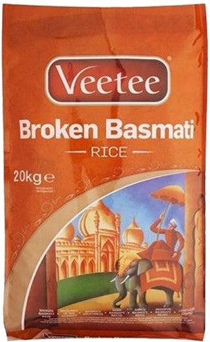 Veetee Broken Basmati Rice 20kg - £19.29 – Food Bazaar