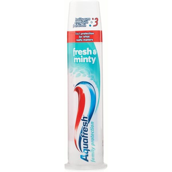 Aquafresh Fresh & Minty Toothpaste Pump 100mlAquafreshFood Bazaar